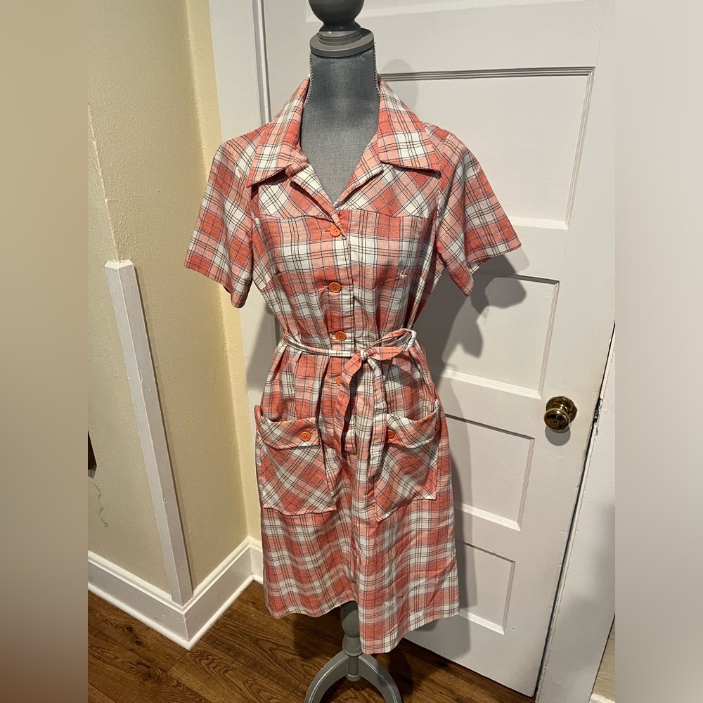 Vintage Handmade Plaid Dress